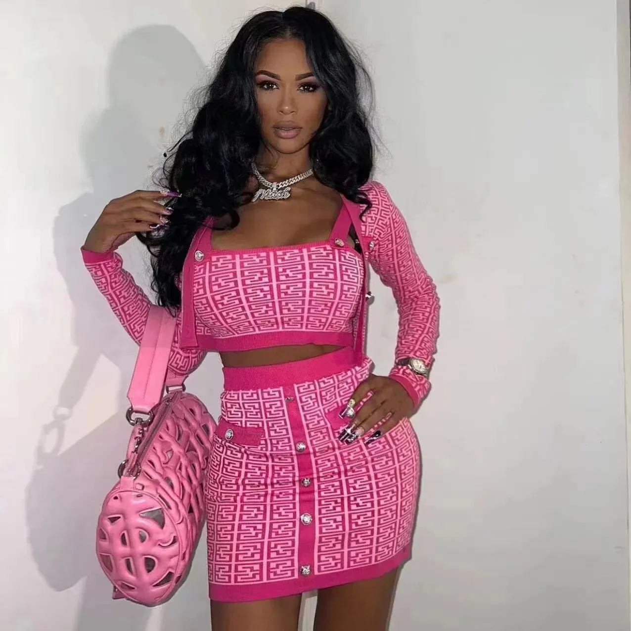 3 Pieces Bodycon Mini Set