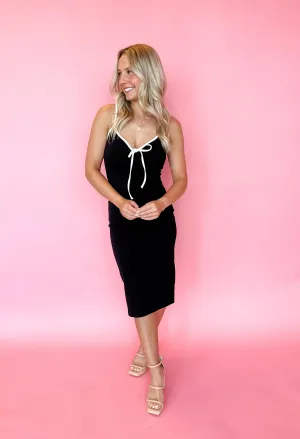 A-Game Midi Dress - Black