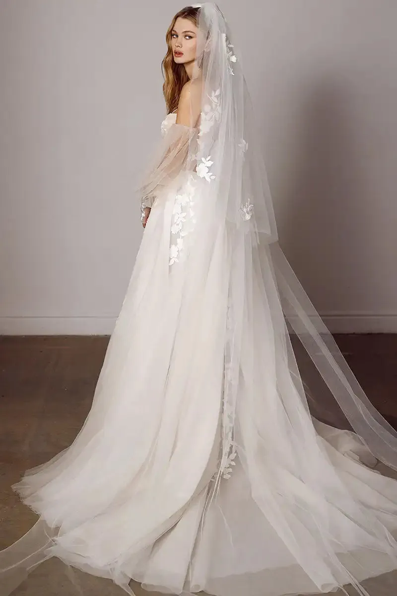 A-line Wedding Dress for Women Vestidos Novia Backless Beach Bridal Gowns