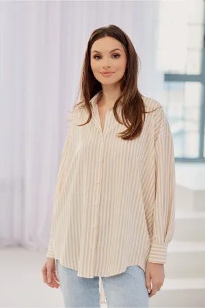 Asymmetrical Oversized Button-Up Shirt
