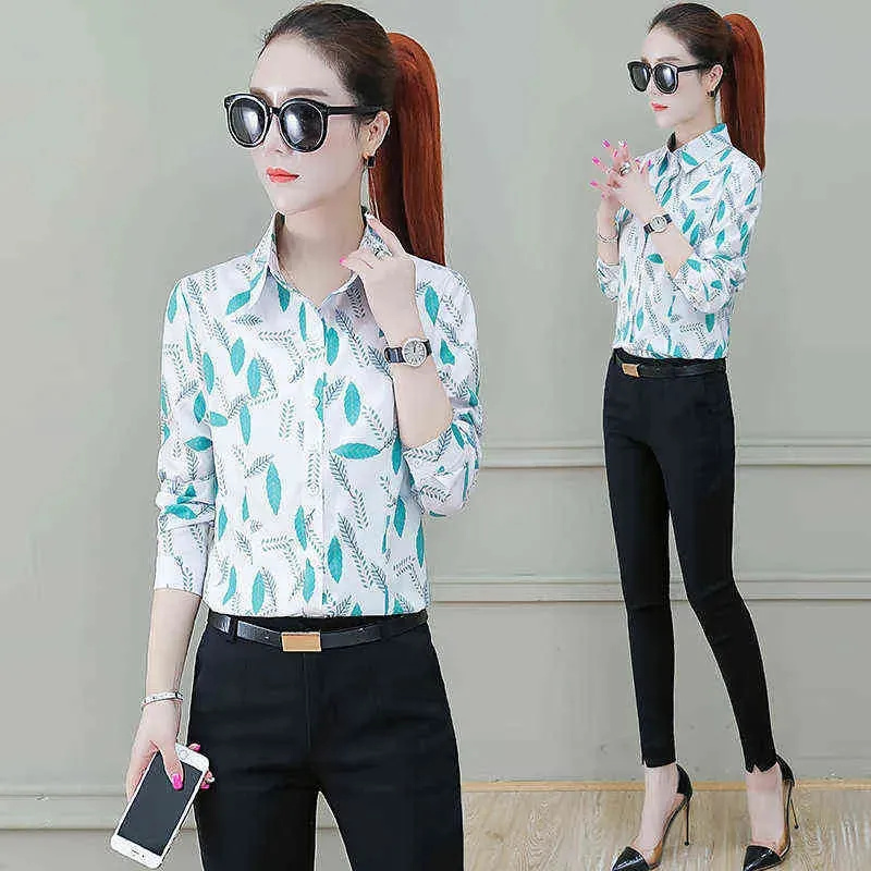 Autumn Womens Button Up Shirt Cotton Tops and Blouses Casual Long Sleeve Ladies Shirts Pink/White Blusas Blusa Feminina Tops