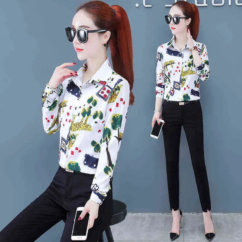 Autumn Womens Button Up Shirt Cotton Tops and Blouses Casual Long Sleeve Ladies Shirts Pink/White Blusas Blusa Feminina Tops