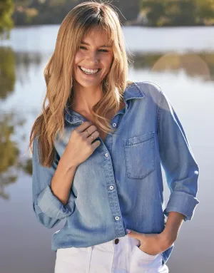 Ava Vintage Shirt - Denim