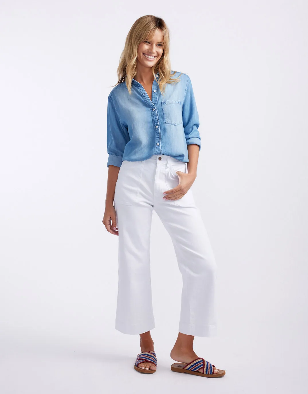 Ava Vintage Shirt - Denim