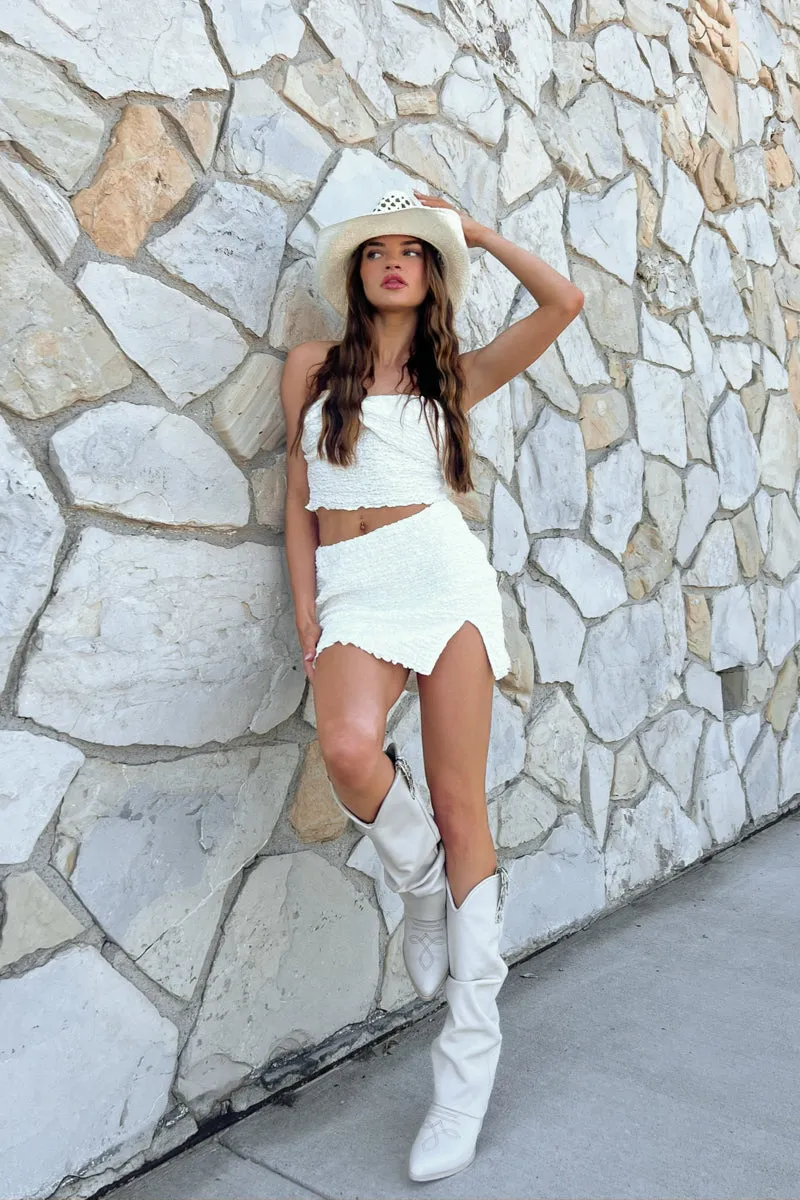 Avalon Smocked Mini Skirt