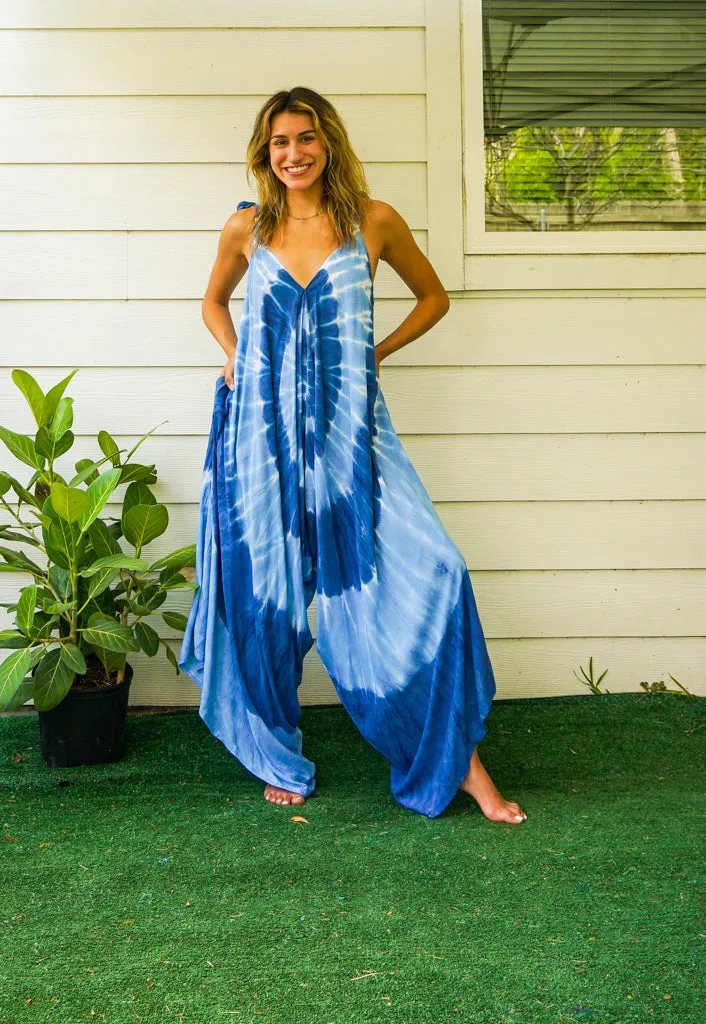 Azure Swirl Jumpsuit