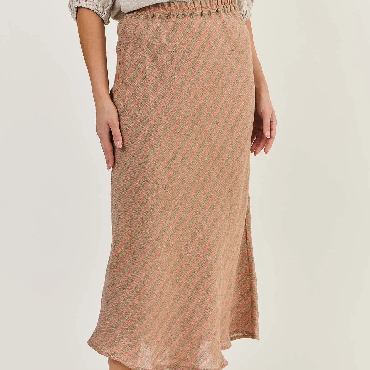 Bias Skirt - Brick