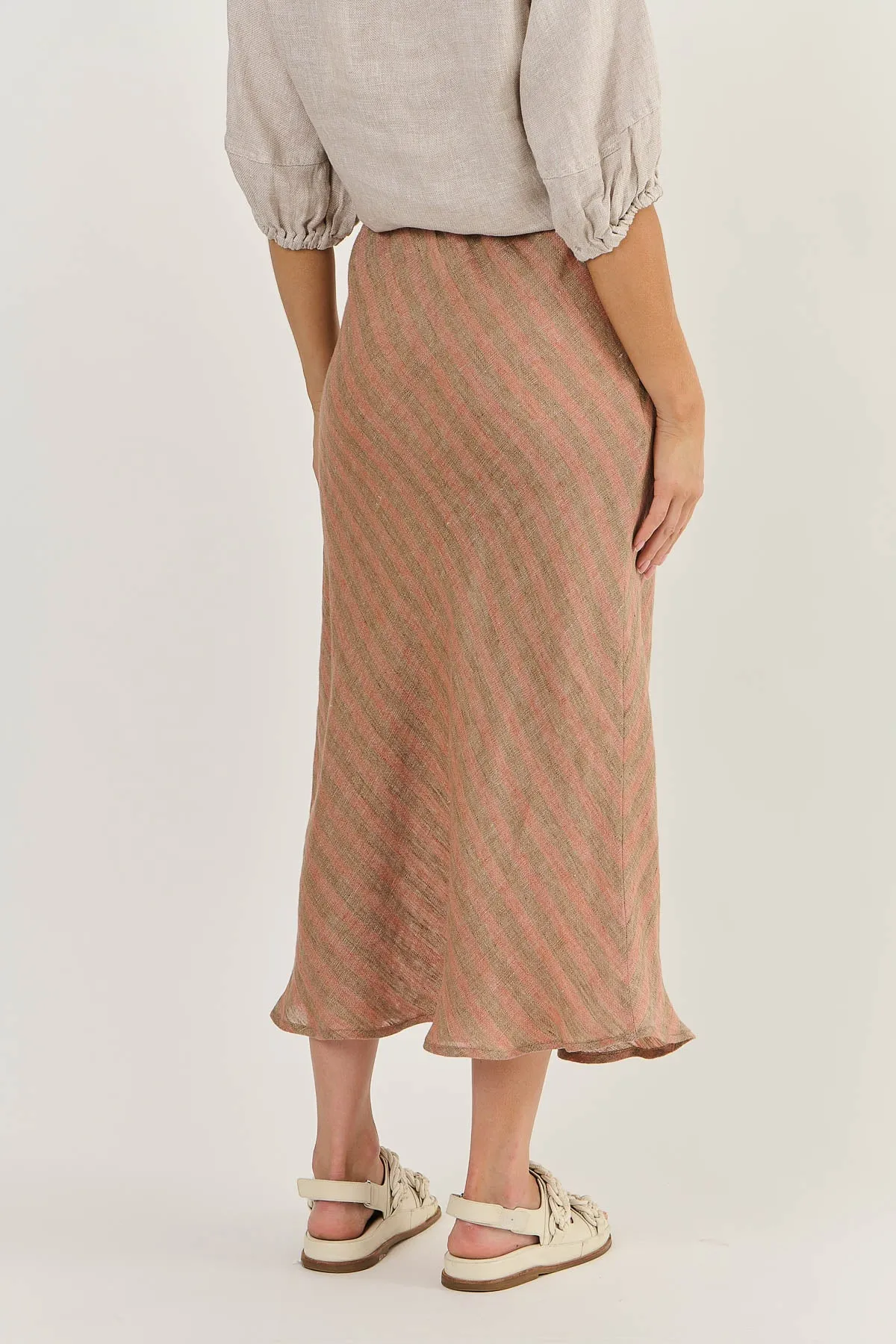 Bias Skirt - Brick