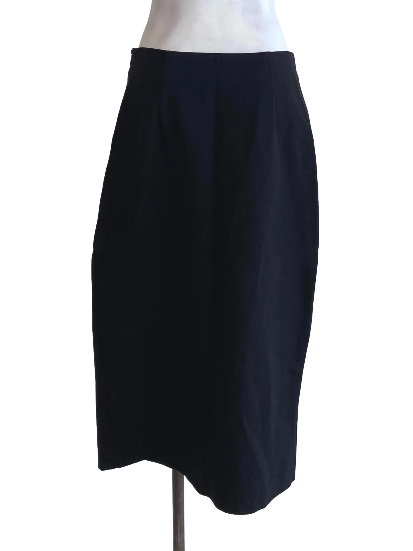Black Long Slit Skirt