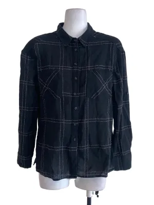 Black Tartan Blouse