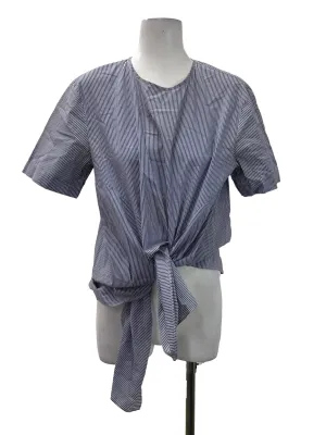 Blue Striped Roundneck Blouse TTR