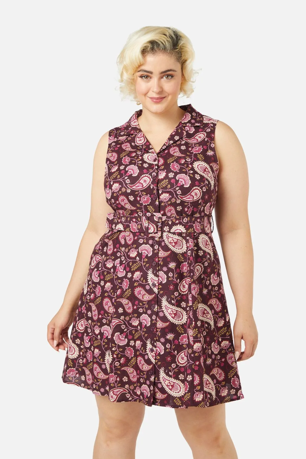 Boho Paisley Mini Dress