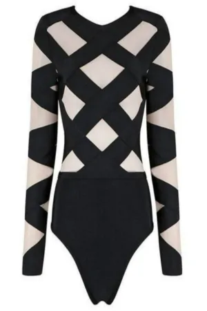 Bondage Queen Black Bodysuit