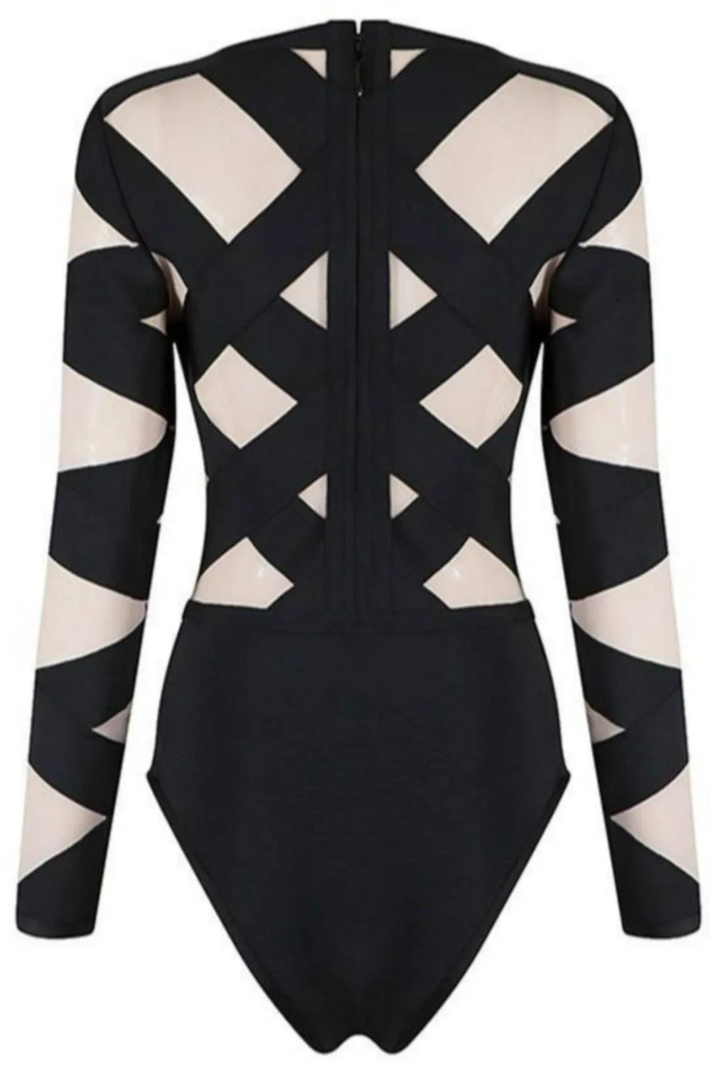 Bondage Queen Black Bodysuit