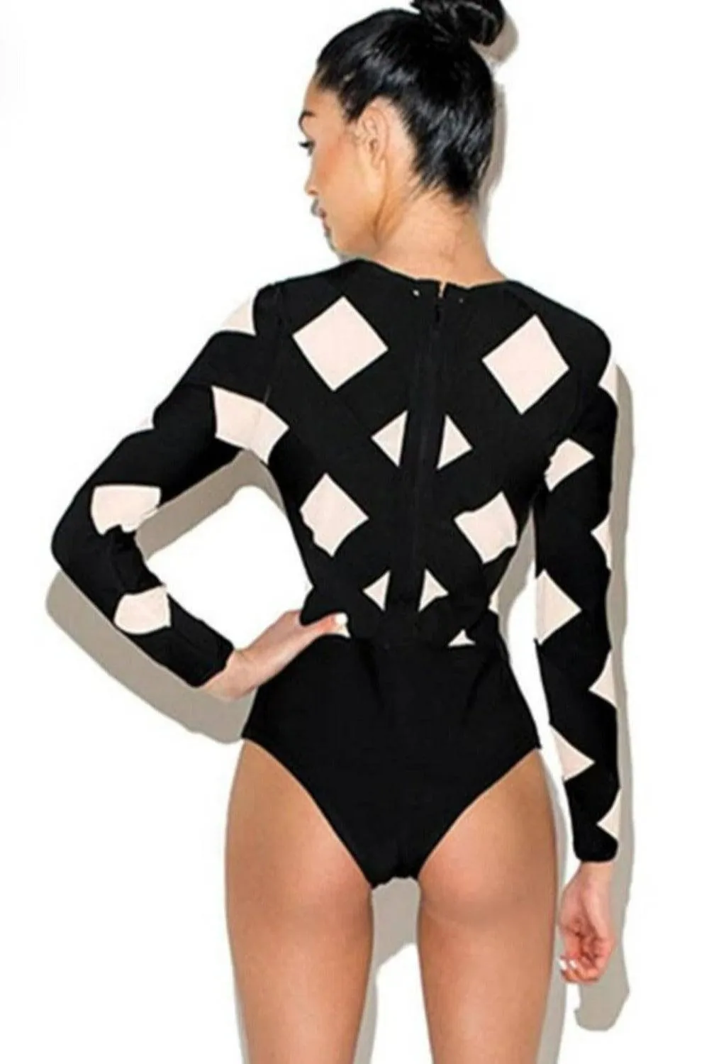 Bondage Queen Black Bodysuit