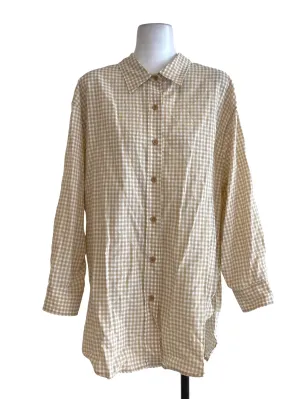 Brown Gingham Blouse