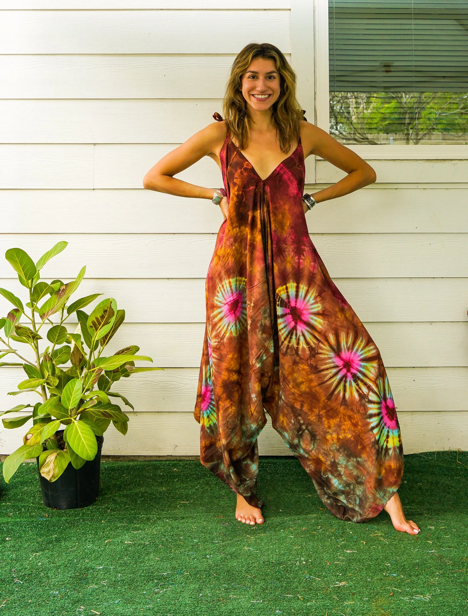 Brown Spirit Pocket Jumpsuit