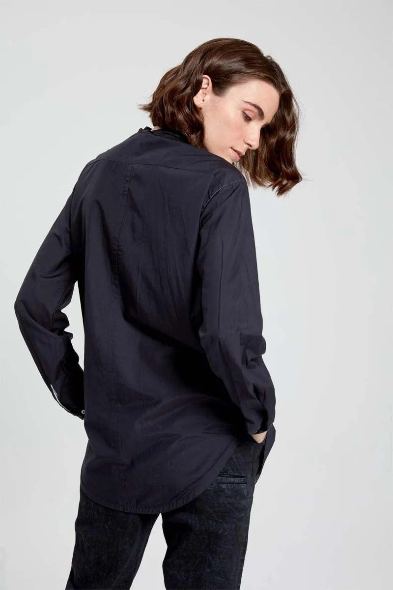 Button Down Blouse - Original Jet Black