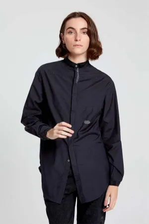 Button Down Blouse - Original Jet Black