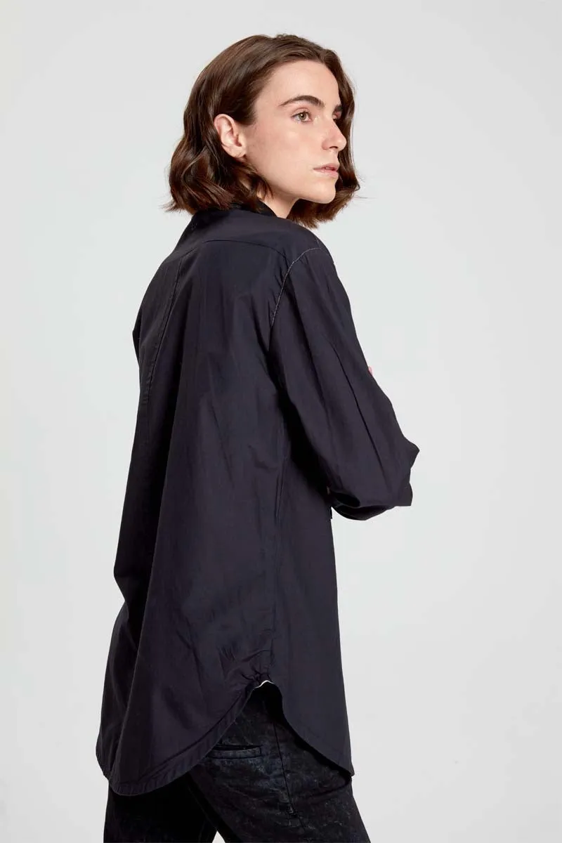 Button Down Blouse - Original Jet Black