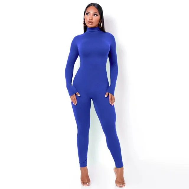 Casual Turtleneck Rompers