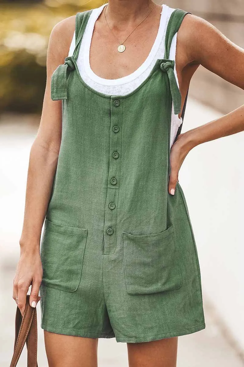 Chicindress Cotton Pocket Jumpsuit(3 Colors)