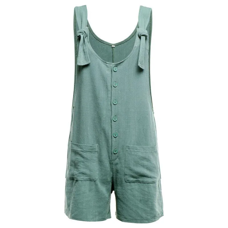 Chicindress Cotton Pocket Jumpsuit(3 Colors)