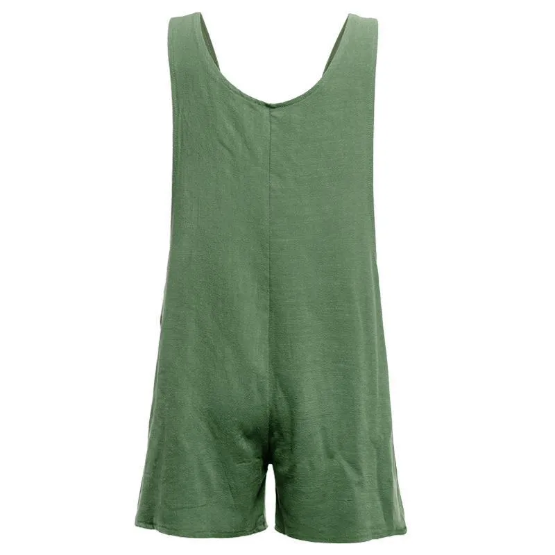 Chicindress Cotton Pocket Jumpsuit(3 Colors)