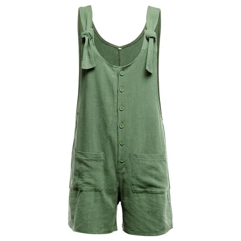 Chicindress Cotton Pocket Jumpsuit(3 Colors)
