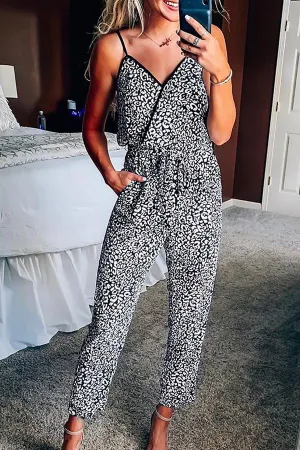 Chicindress Sexy Leopard-print Strapped jumpsuit