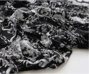 Chiffon Fabric with Chain Print, Fabric By the Yard /55984