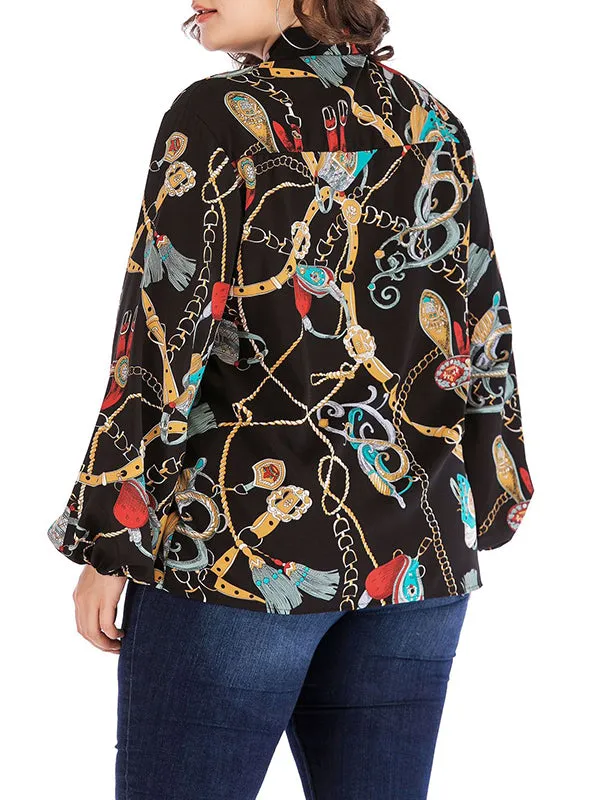 Chiffon Shirt Plus Size Women's Clothing