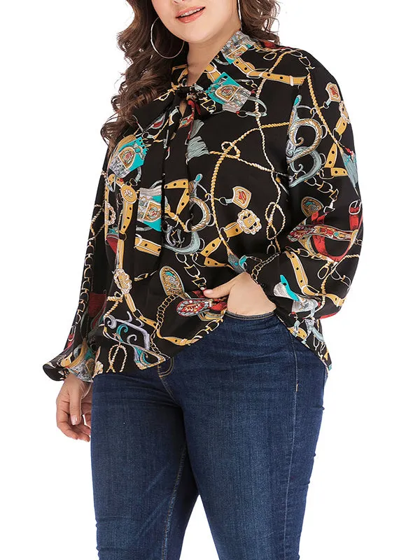 Chiffon Shirt Plus Size Women's Clothing
