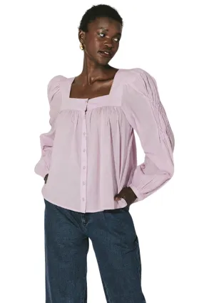 Cleobella Darla Button Front Blouse | Orchid