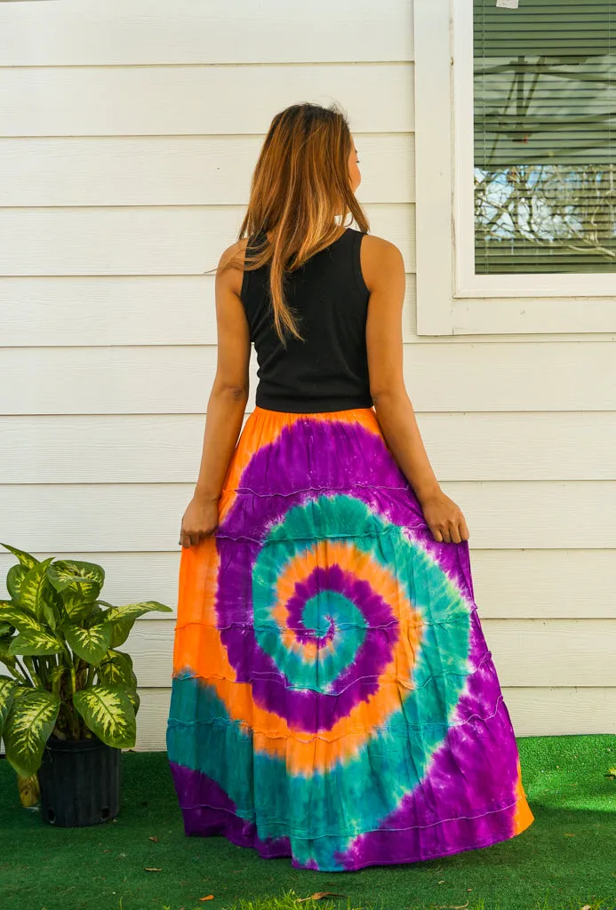Cosmic Swirl Maxi Skirt