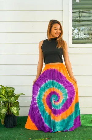 Cosmic Swirl Maxi Skirt