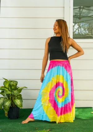 Cotton Candy Swirl Maxi Skirt