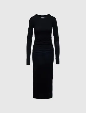 COTTON RIB LONG DRESS