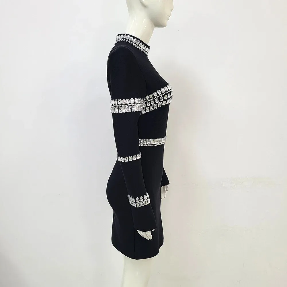 Crystal Bodycon Mini Dress