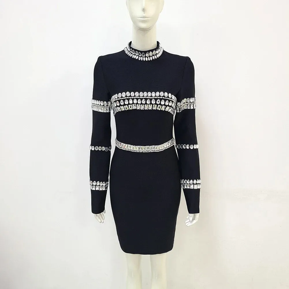 Crystal Bodycon Mini Dress