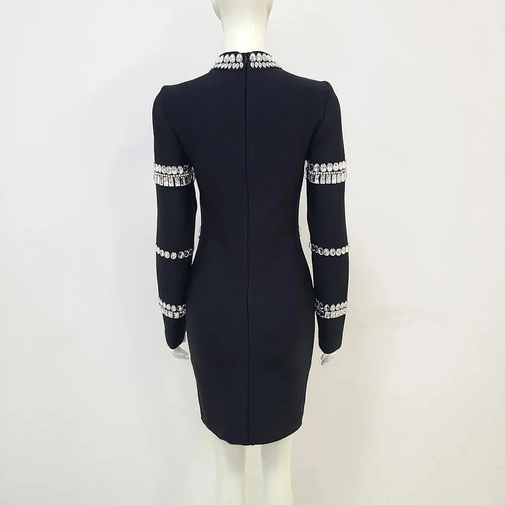 Crystal Bodycon Mini Dress