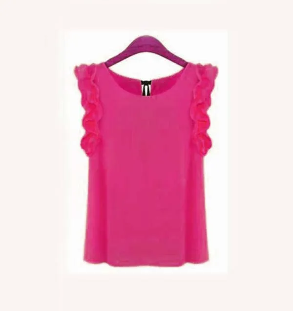 CWLSP 2017 New Fashion Women Blouse Summer O-neck pullover lacing bow chiffon shirt top Chiffon Blusas camisetas mujer