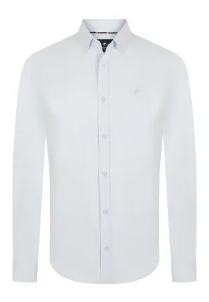 Denim Culture Dylan Regular Fit Button Down Shirt, White
