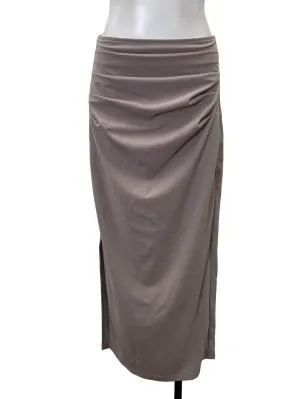 Dusty Purple Ruched Bodycon Skirt