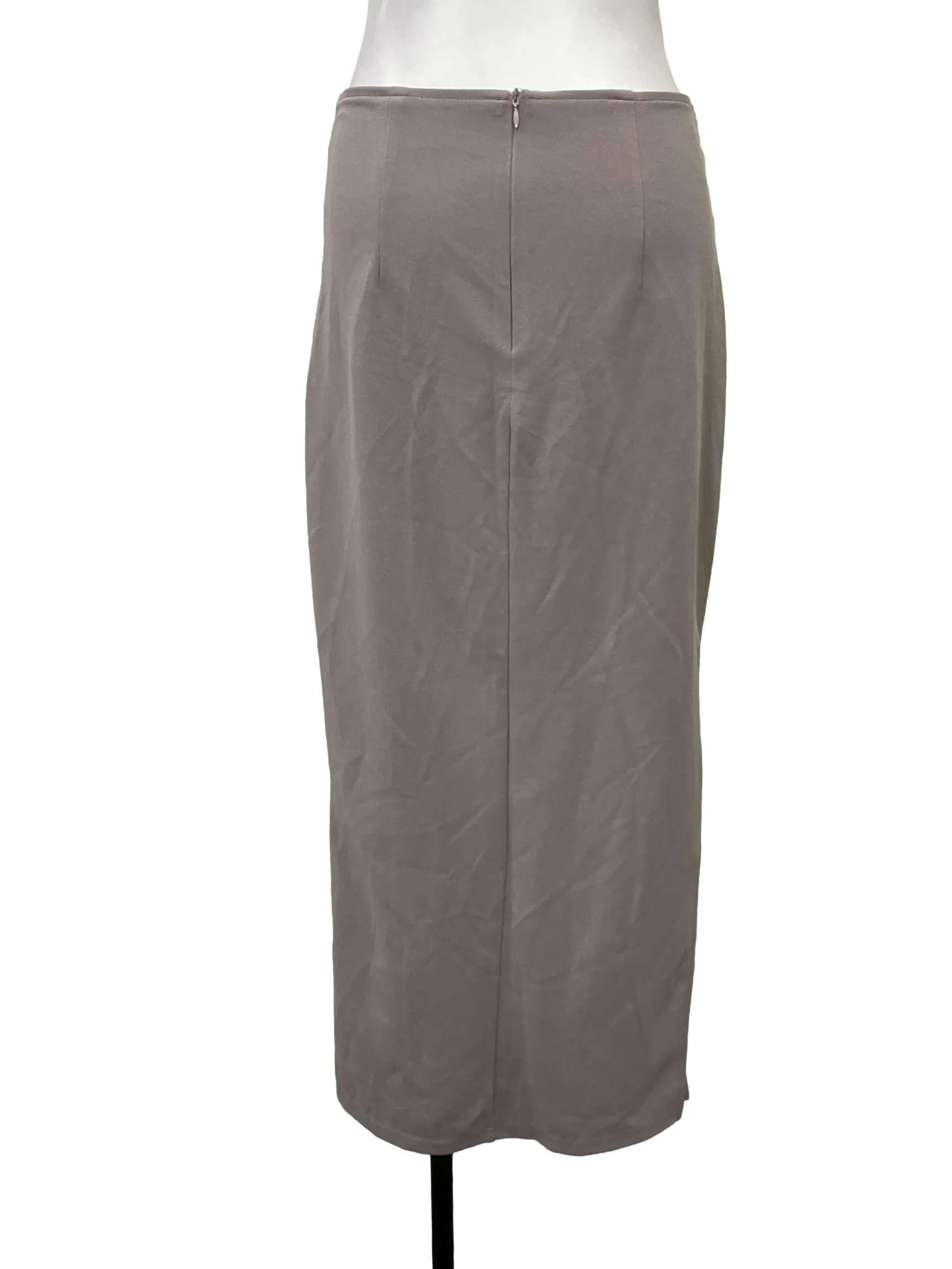 Dusty Purple Ruched Bodycon Skirt
