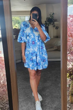 Floaty Resort Tunic - Cornflower