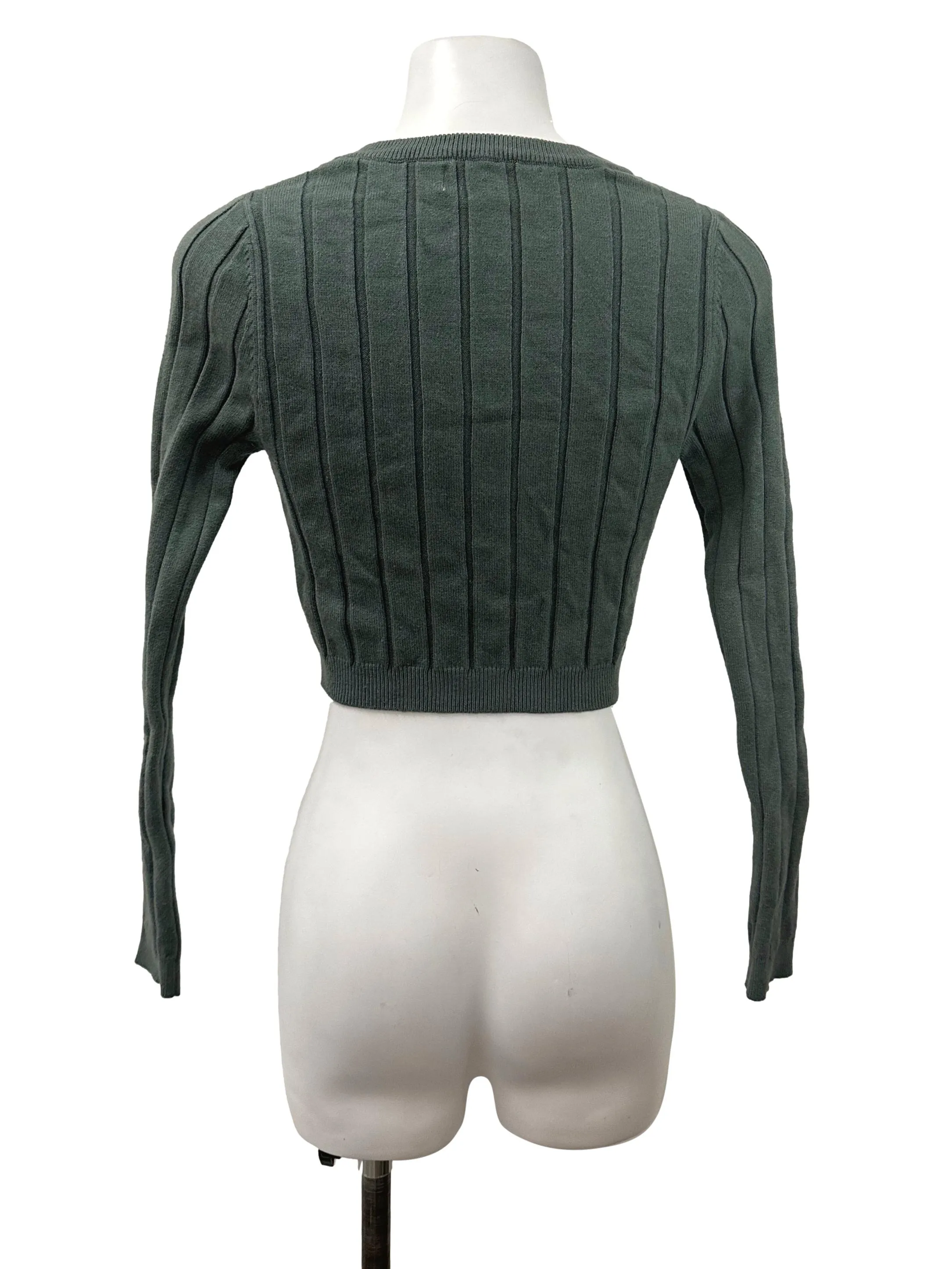 Forest Green Knit Long Sleeved Top