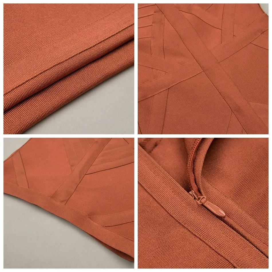 Full Sleeves O Neck Above Knee Mini Back Zipper Bodycon