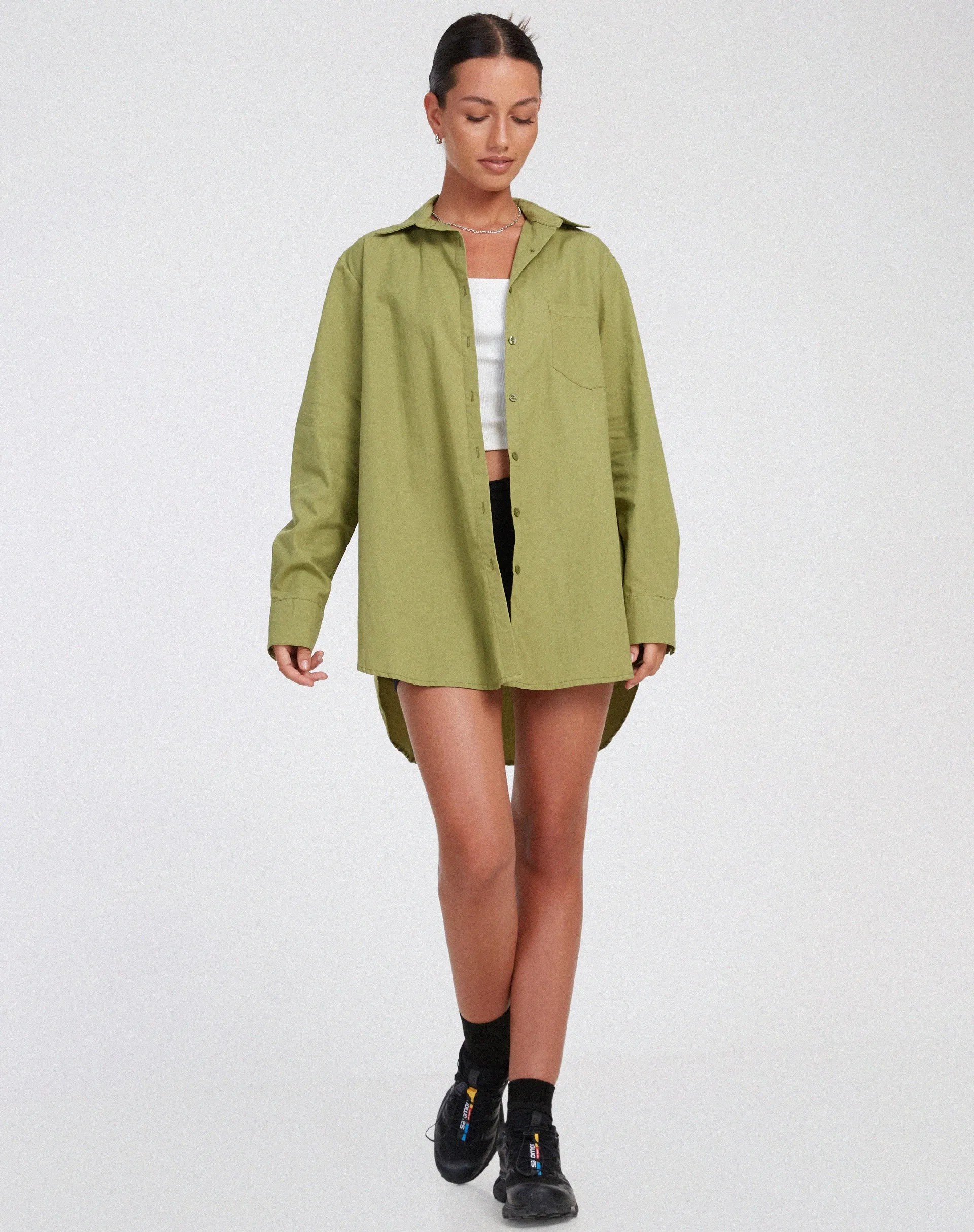Gane Shirt in Seafoam Green