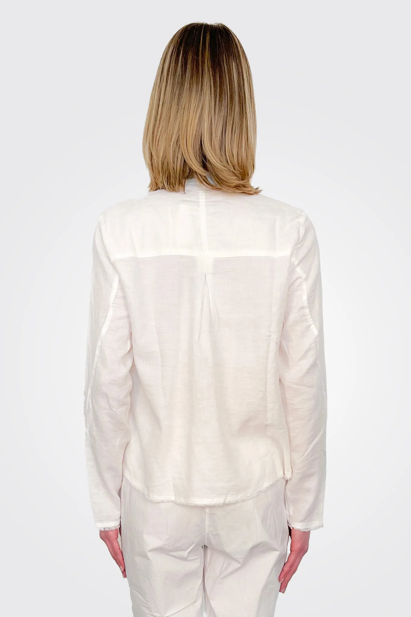 Gauze Cotton Button Down - Natural